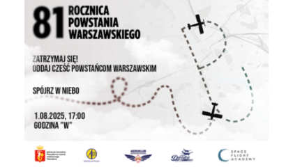 Podniebny hołd dla bohaterów Powstania Warszawskiego